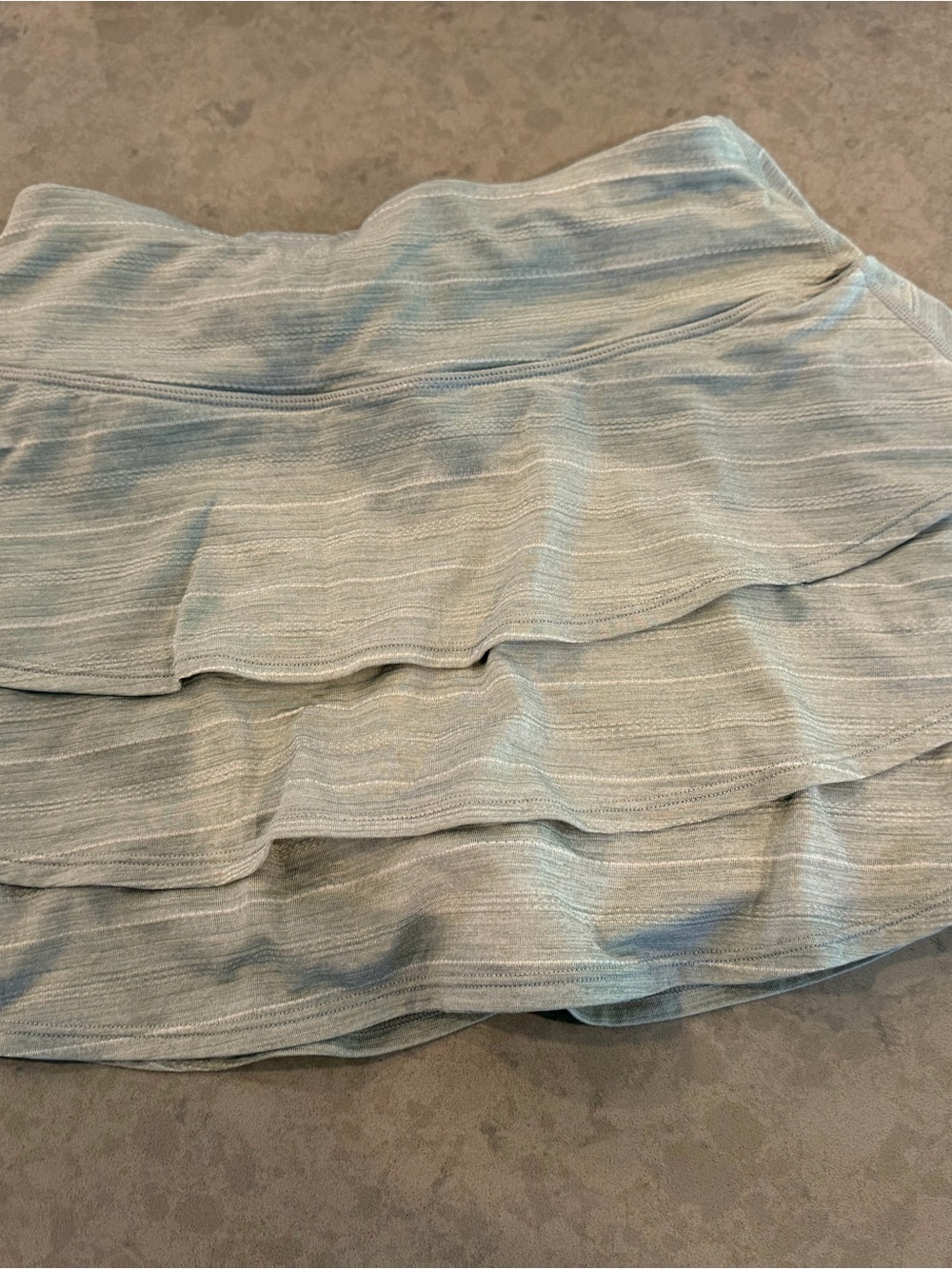Athleta Light Blue Tiered Ruffle Skirt